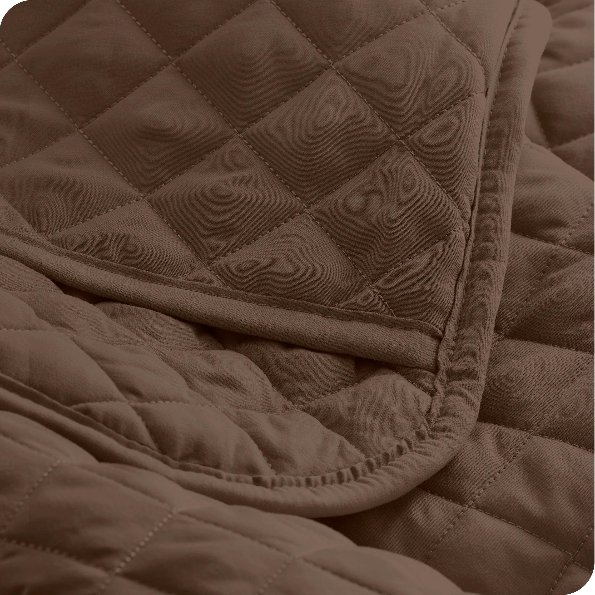 Close up of a pillow sham