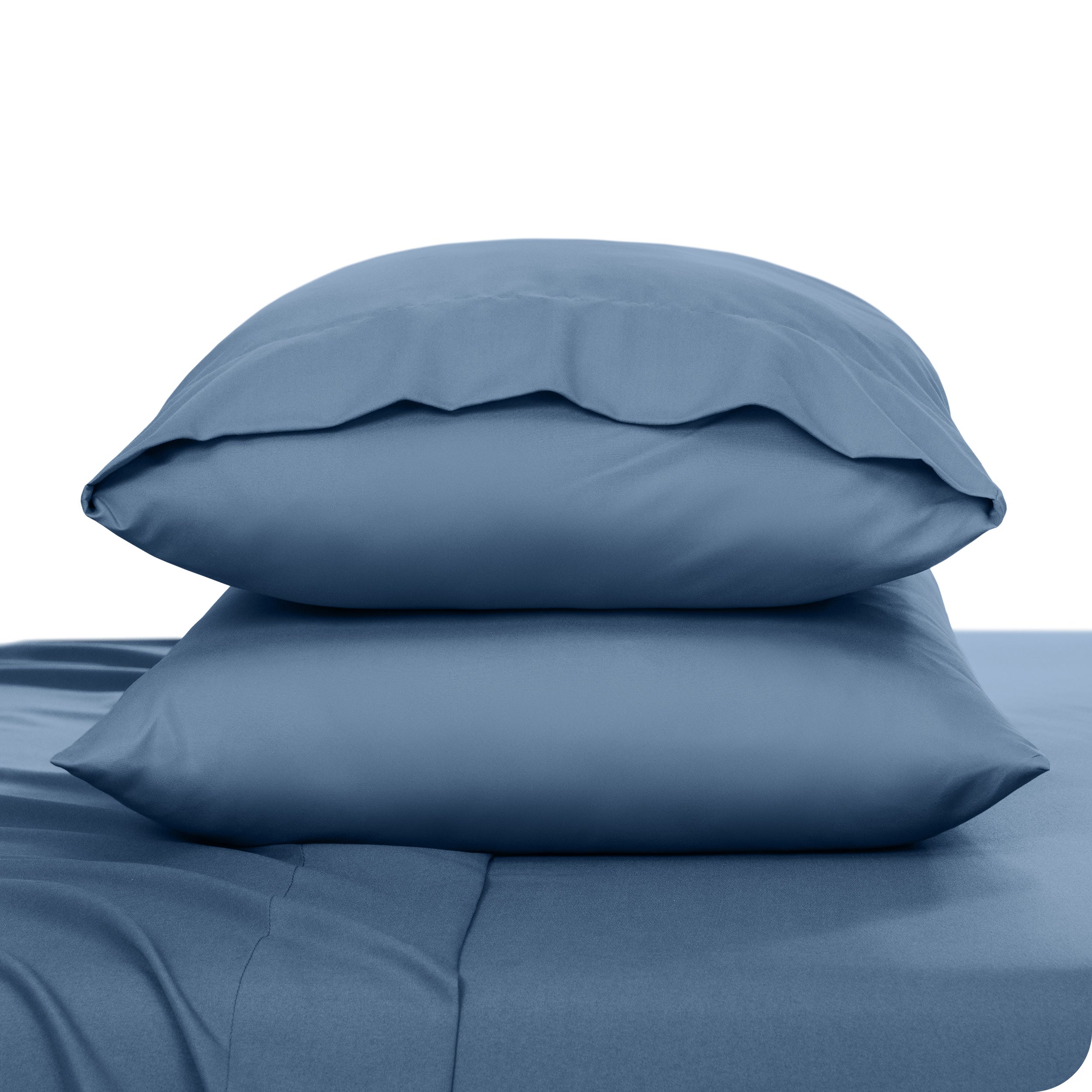2 pillowcases on pillows