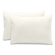 2 pillowcases on pillows
