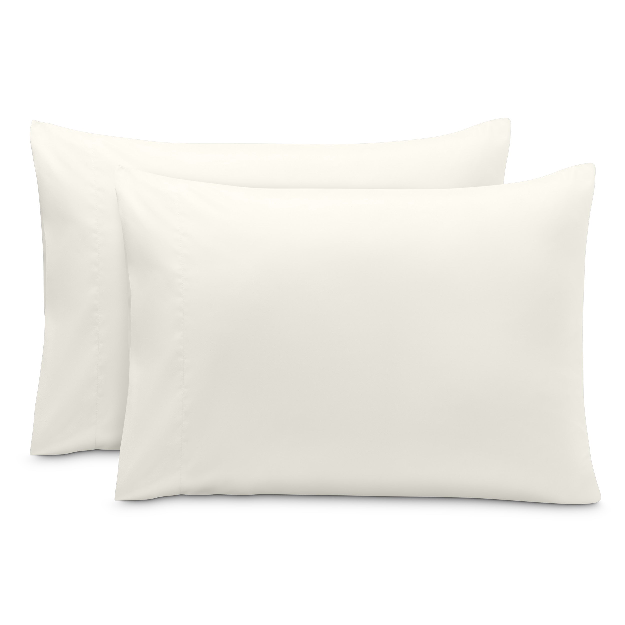 2 pillowcases on pillows