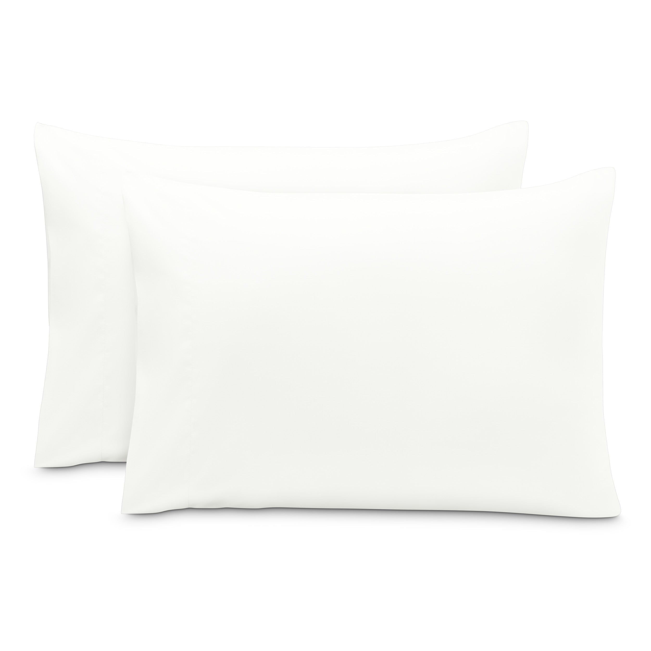2 pillowcases on pillows