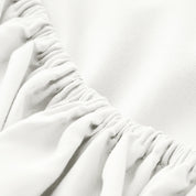 Close up of the elastic on the fitted sheet
