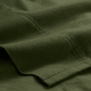 Close up of the organic flannel fabric