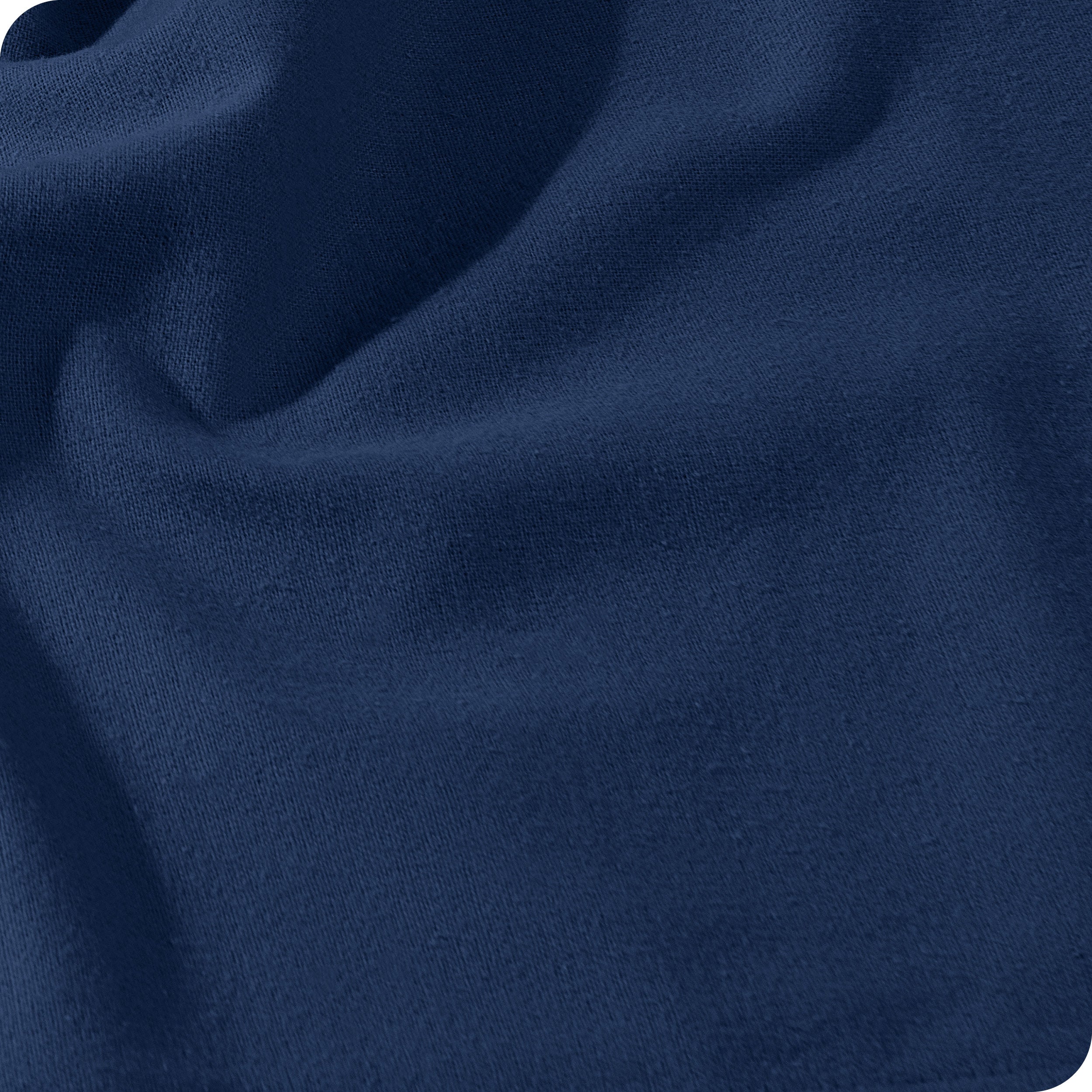 Close up of the flannel fitted sheet fabric