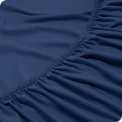 Close up of a elasticized fitted sheet