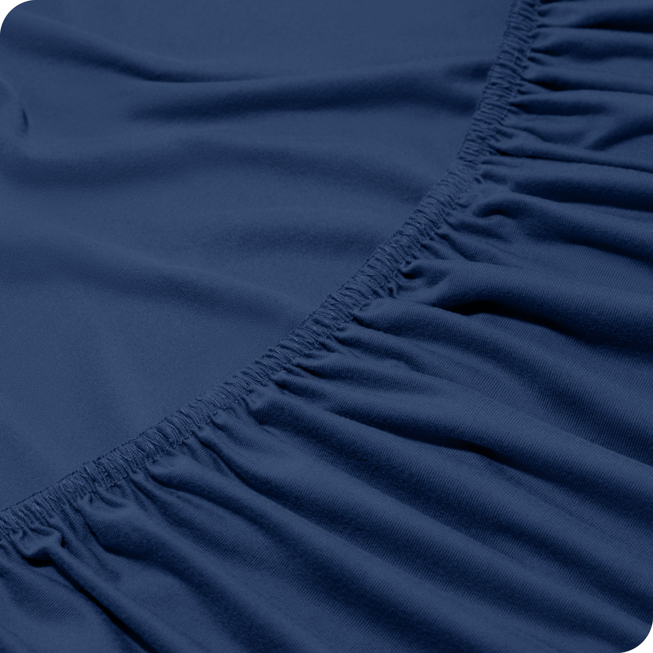 Close up of a elasticized fitted sheet