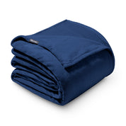 A giant microplush blanket folded