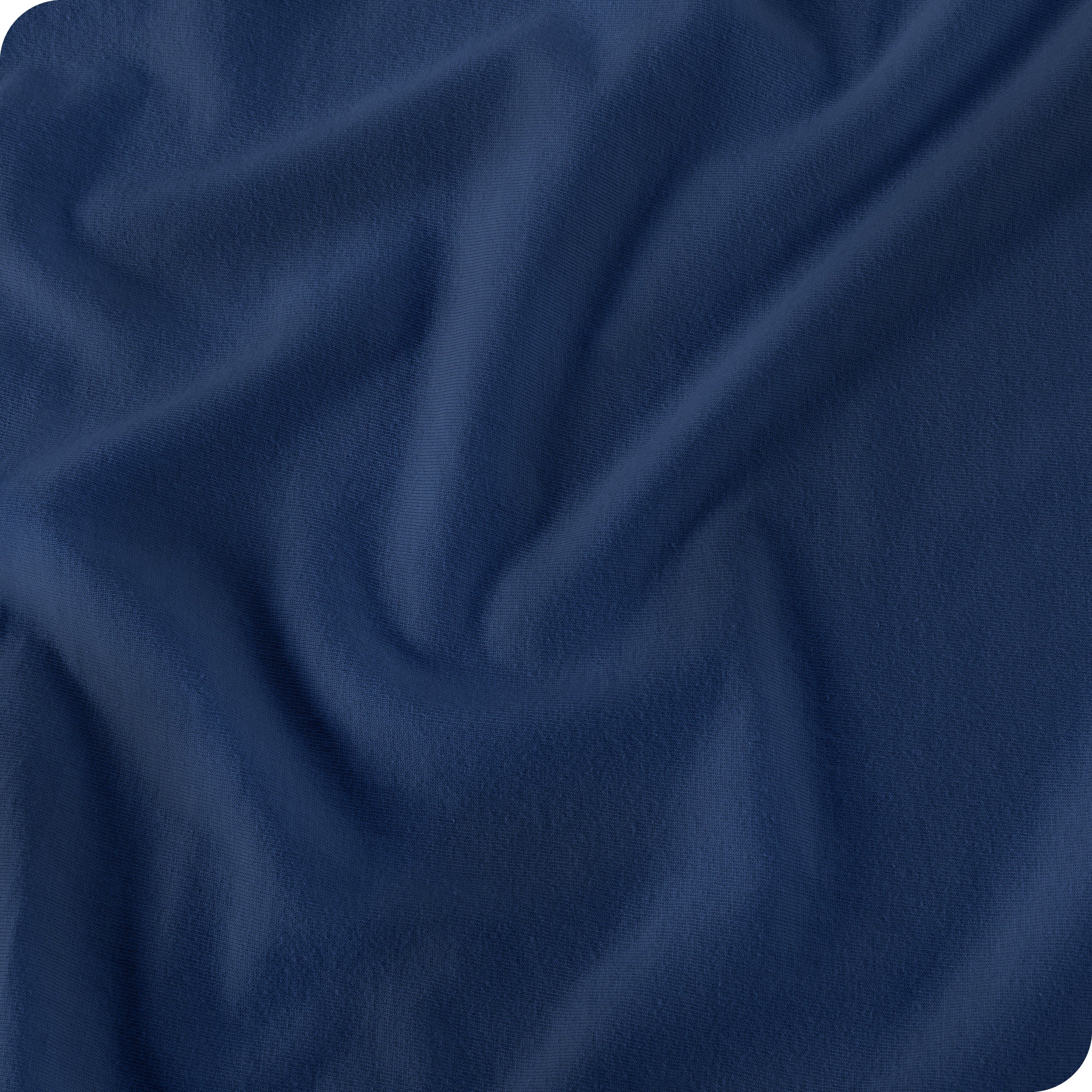 Close up of a jersey fitted sheet