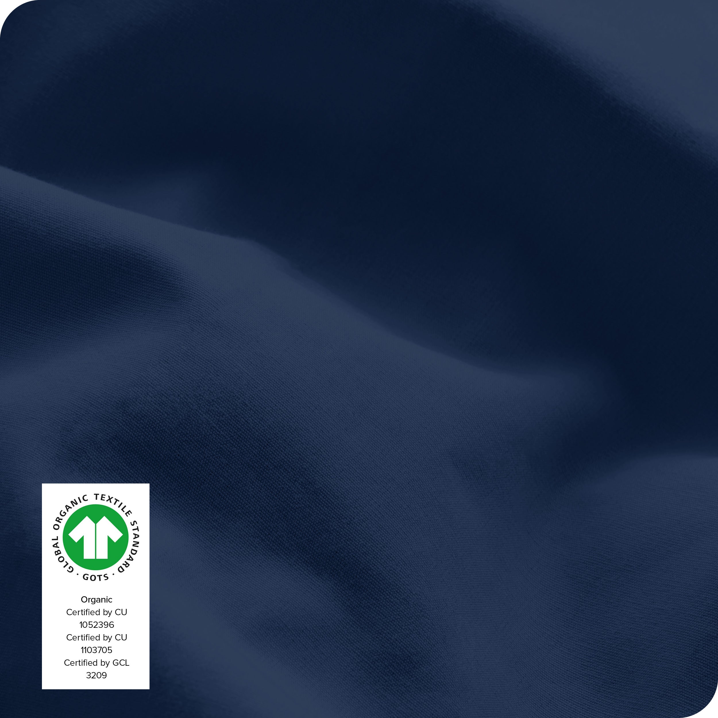 Close up of the percale sheet set fabric