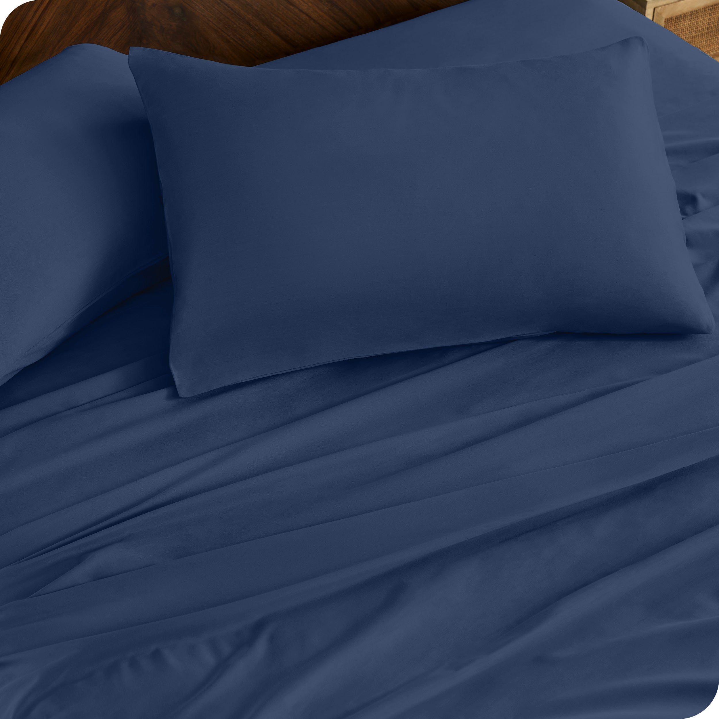 Close up of matching pillowcases and sheets