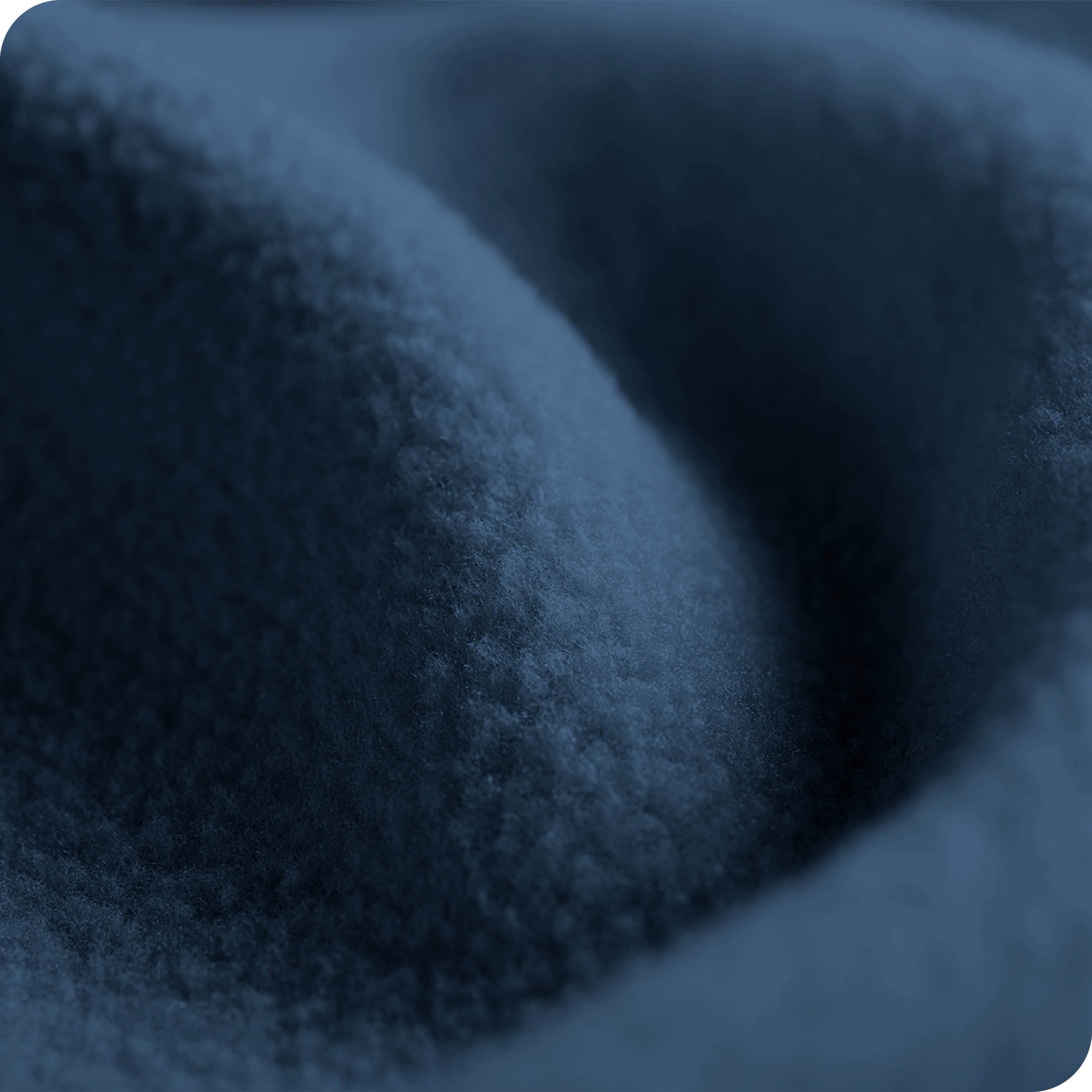 Close up showing the texture of the polar fleece blanket