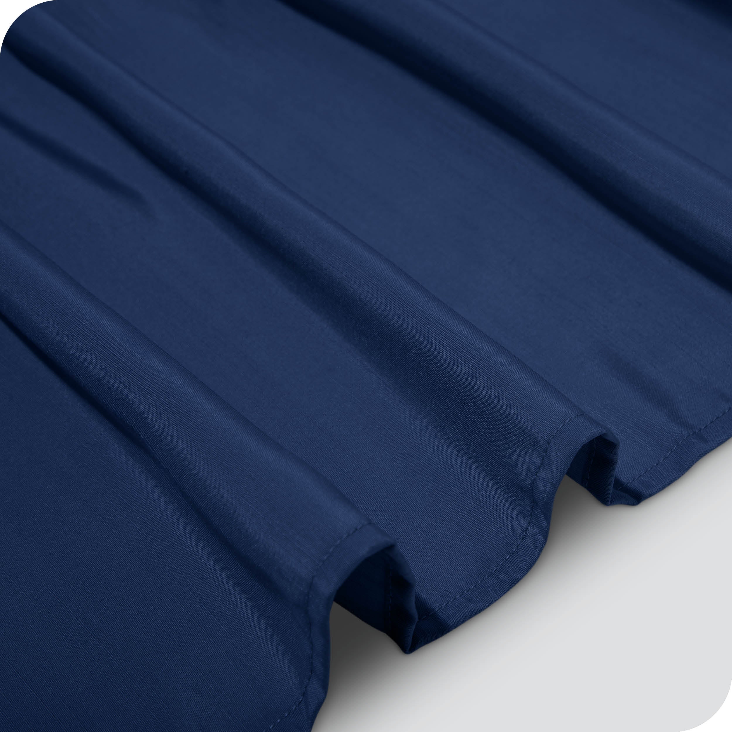 Close up of the polyester bed skirt material