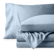 Washed sheet set folded