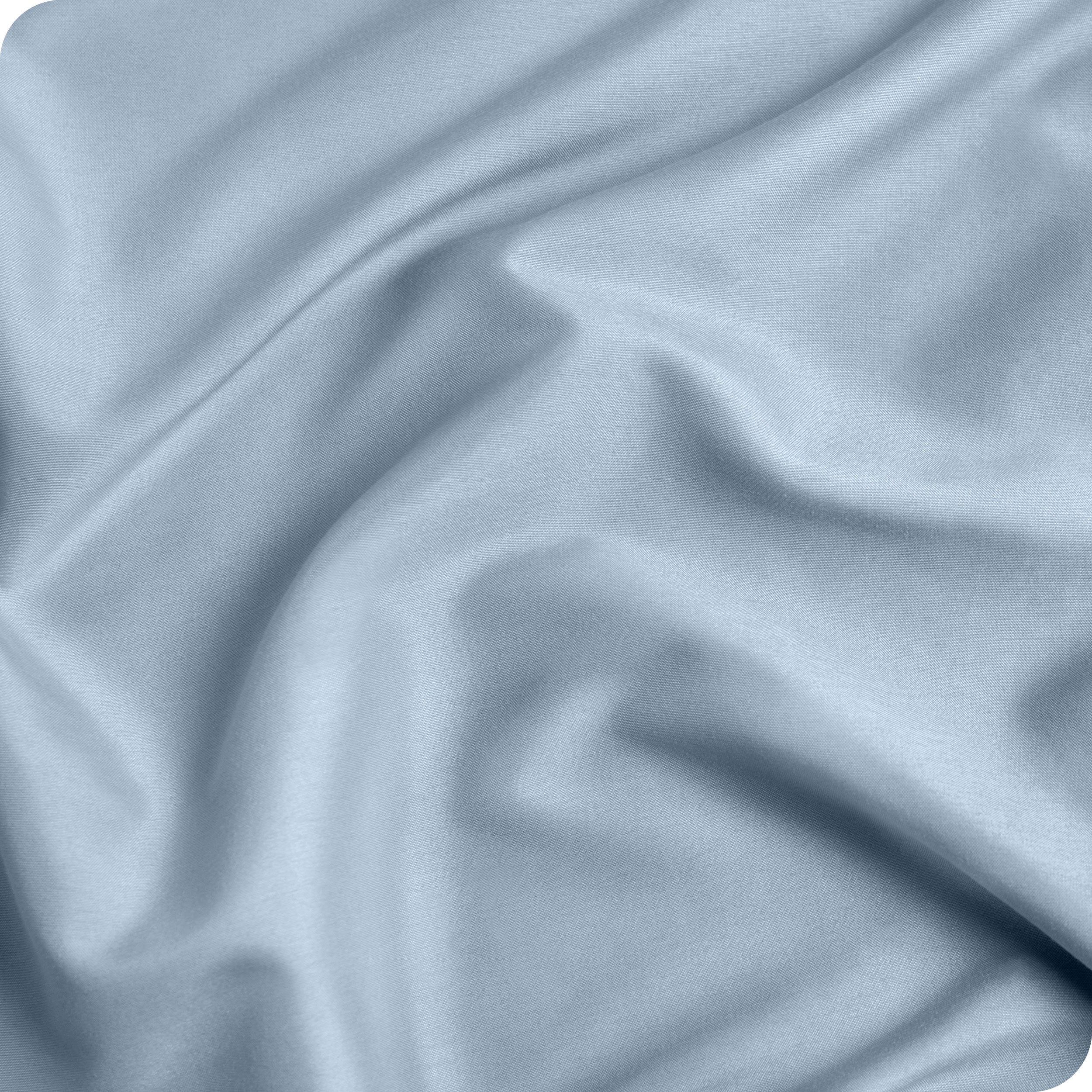 Close up of a duvet set to show the material and the color
