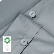 Close up of the buttons for pillow shams