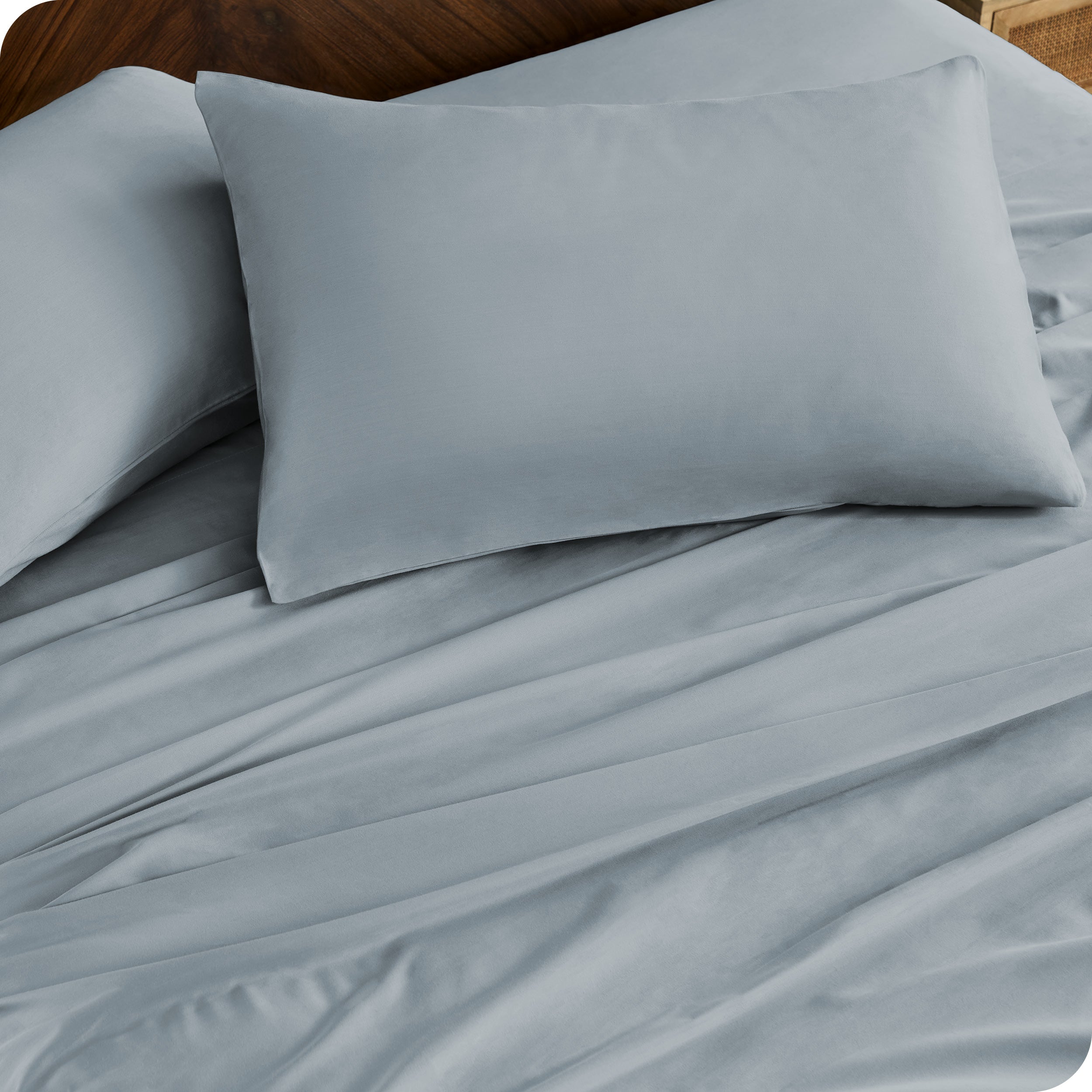 Close up of matching pillowcases and sheets