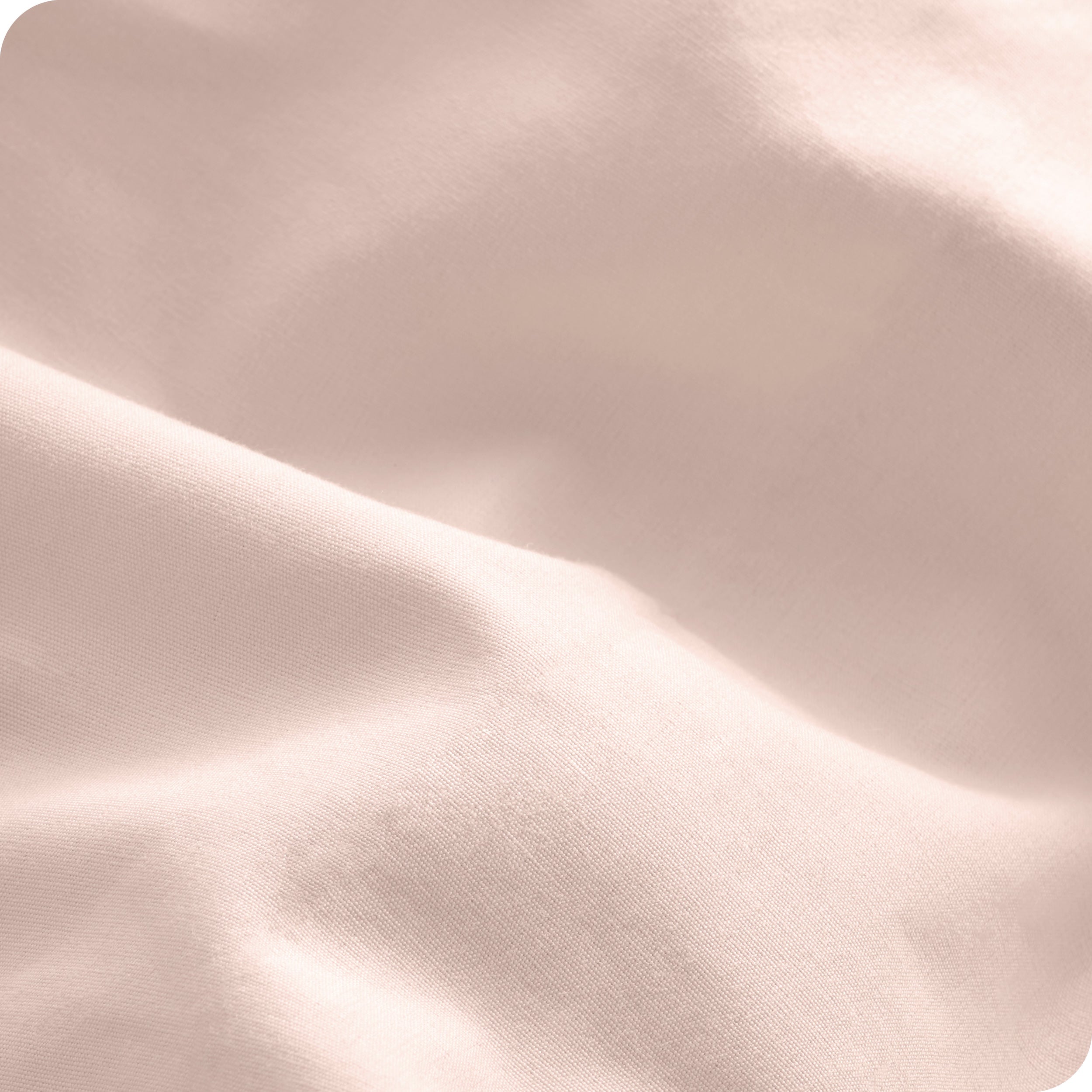 Close up of the percale pillowcase fabric
