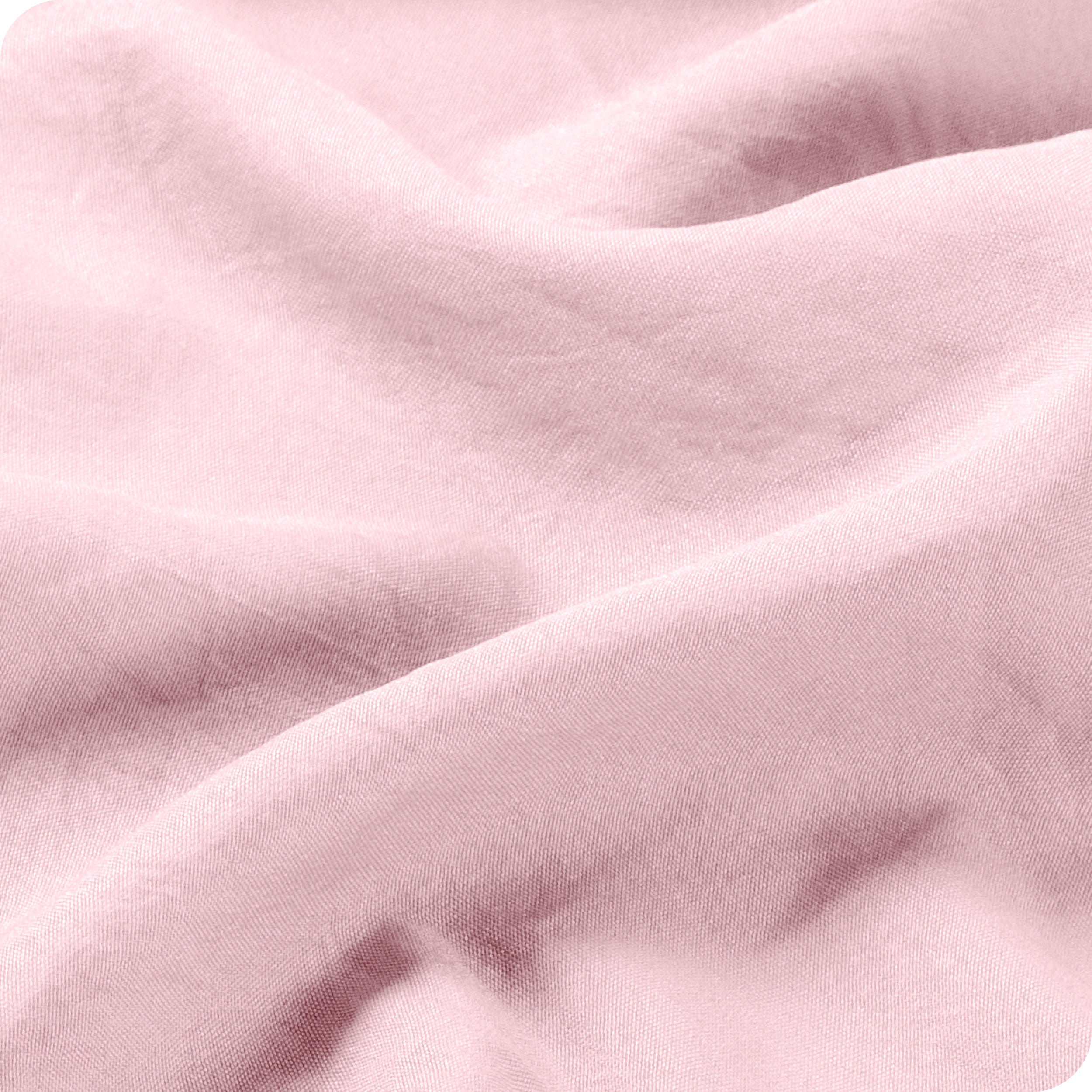 Close up of the washed sheet fabric