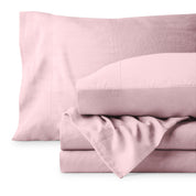 Washed sheet set folded
