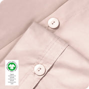 Close up of the buttons for pillow shams
