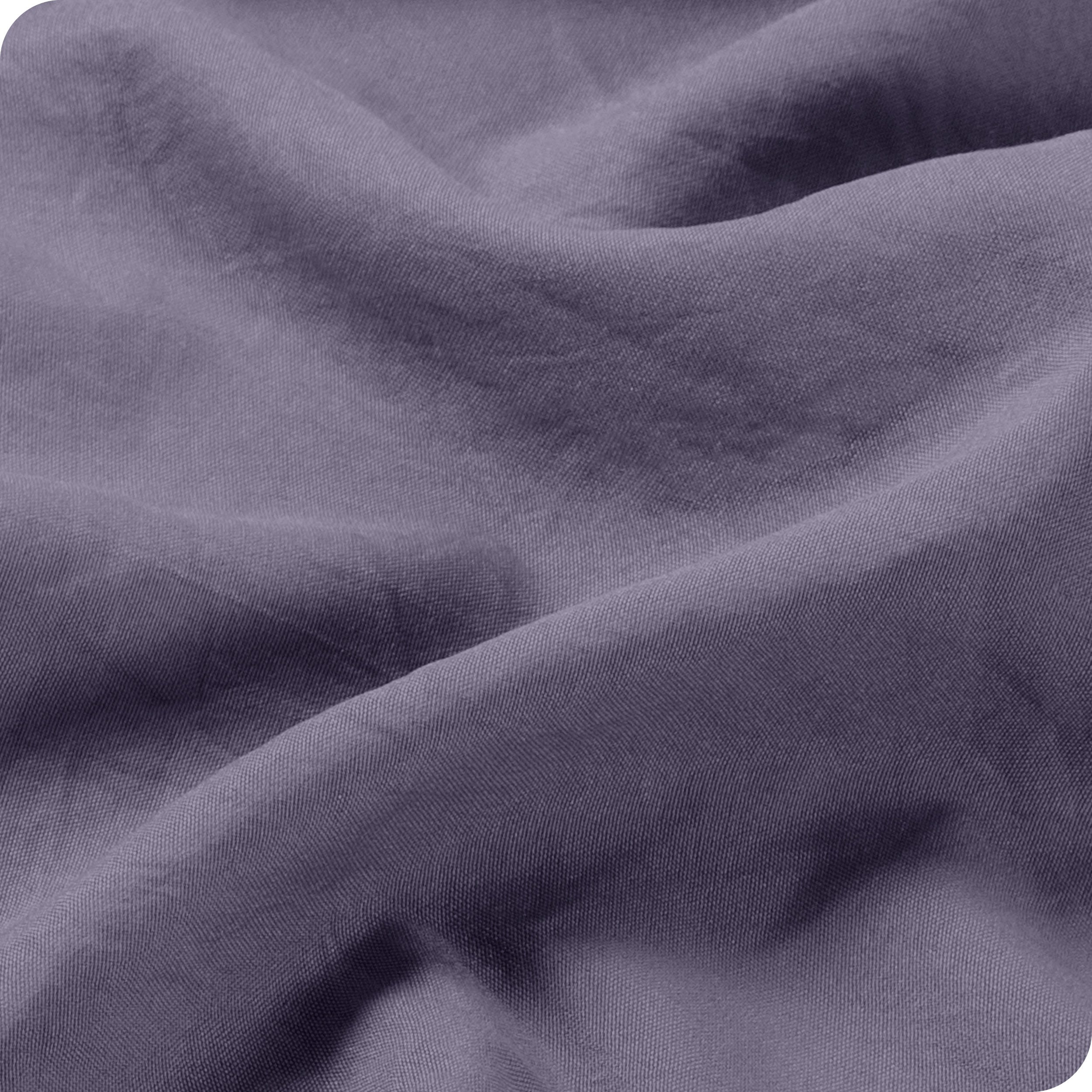 Close up of the washed sheet fabric