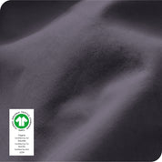 Close up of the percale fitted sheet fabric