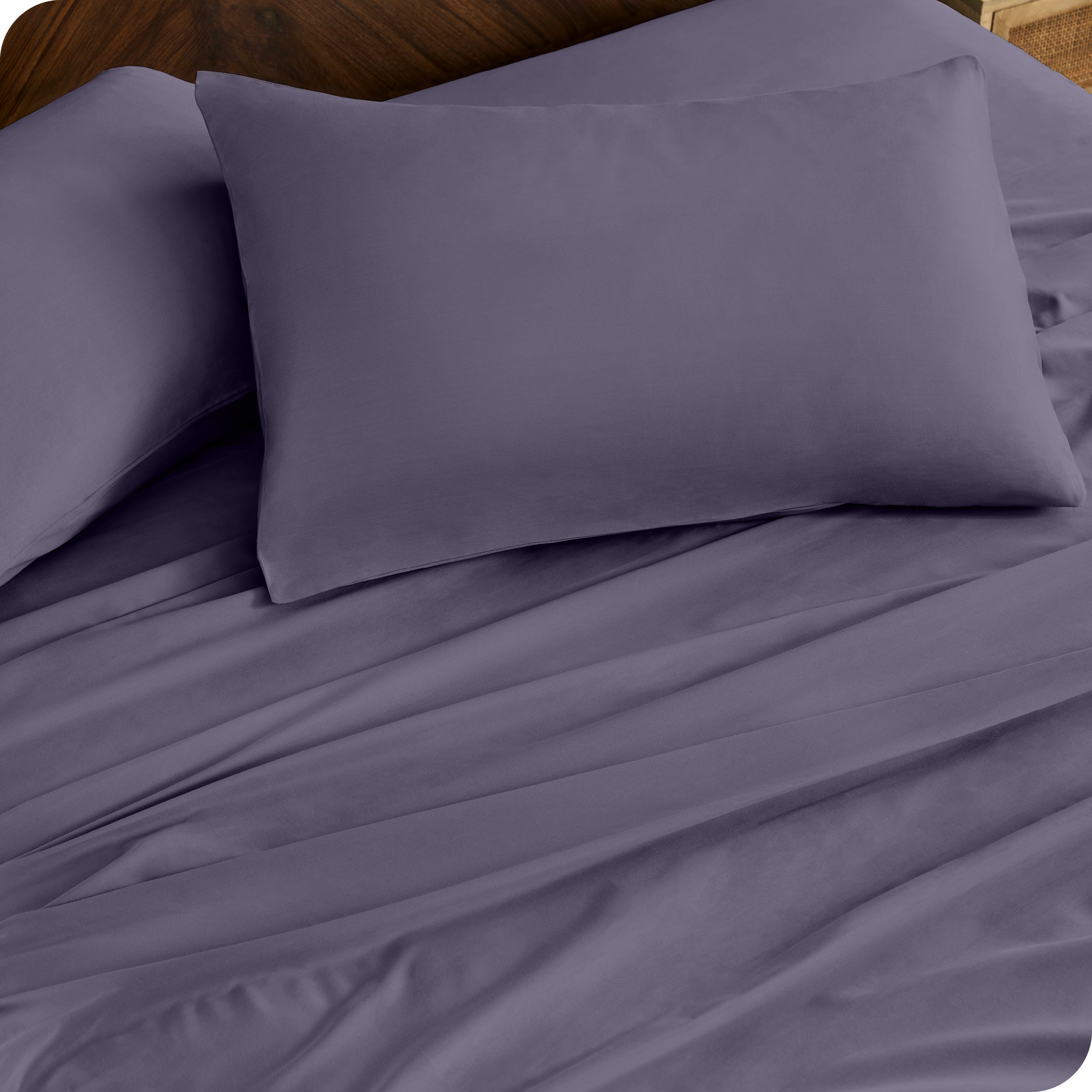 Close up of matching pillowcases and sheets
