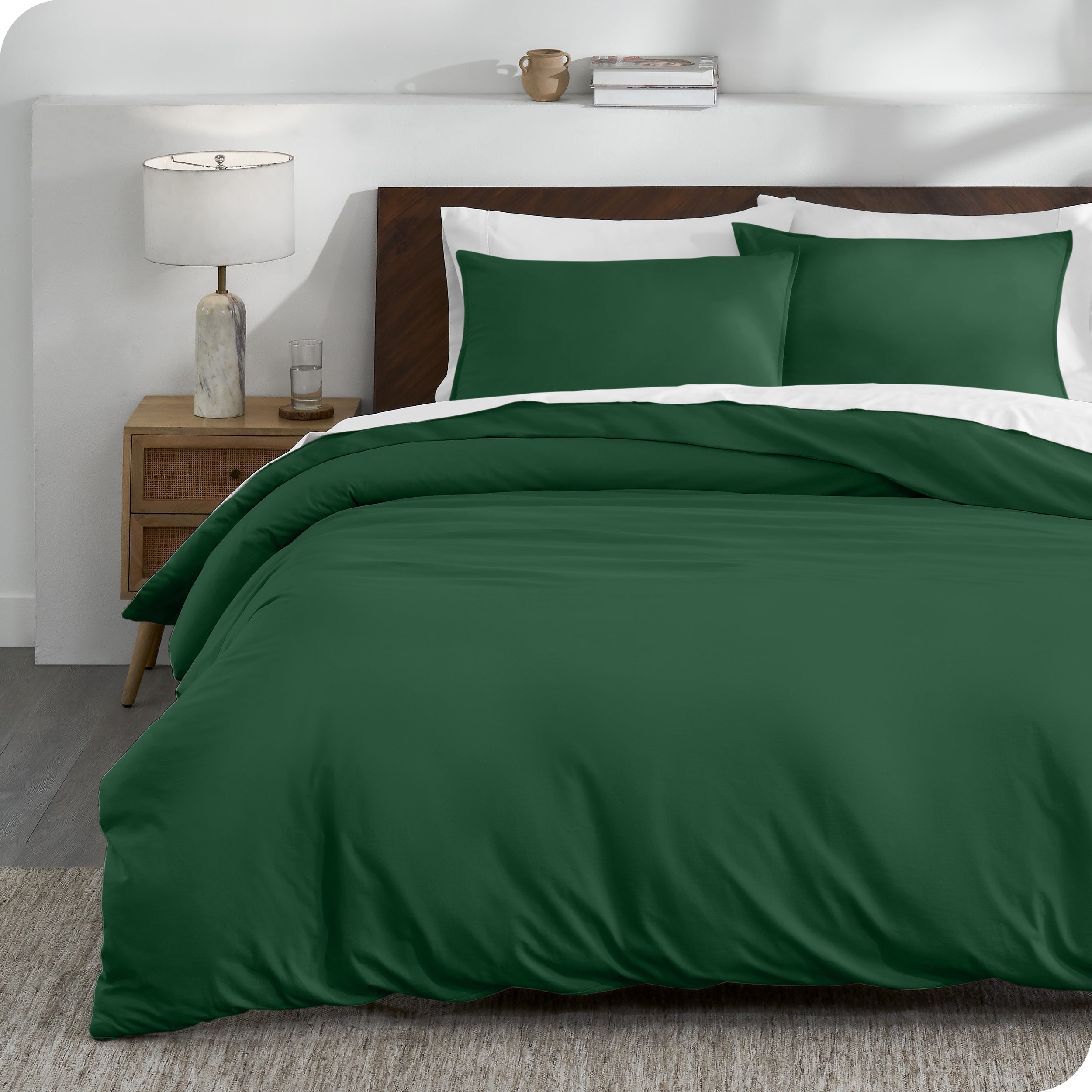 A jersey duvet set on a bed