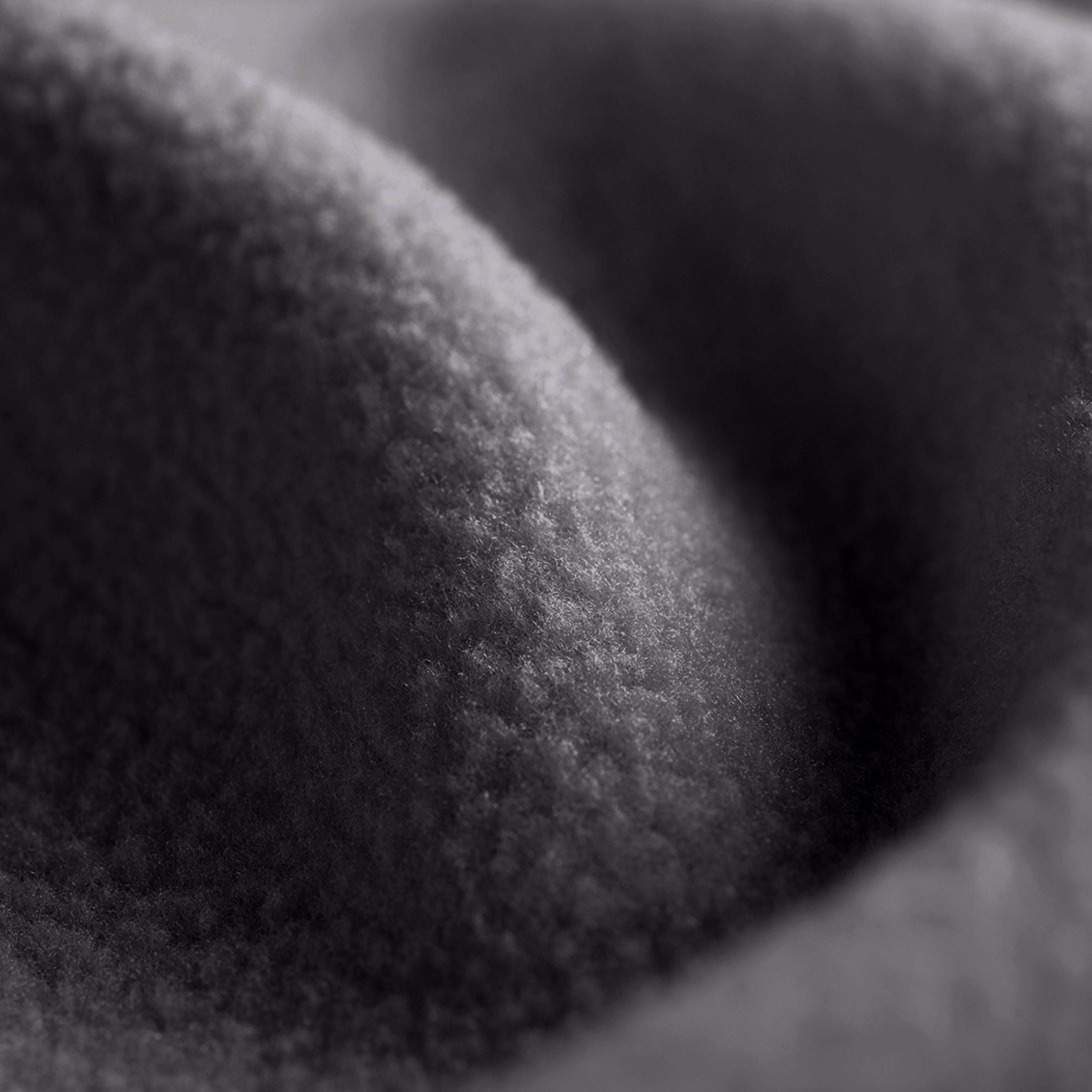 Close up showing the texture of the polar fleece blanket