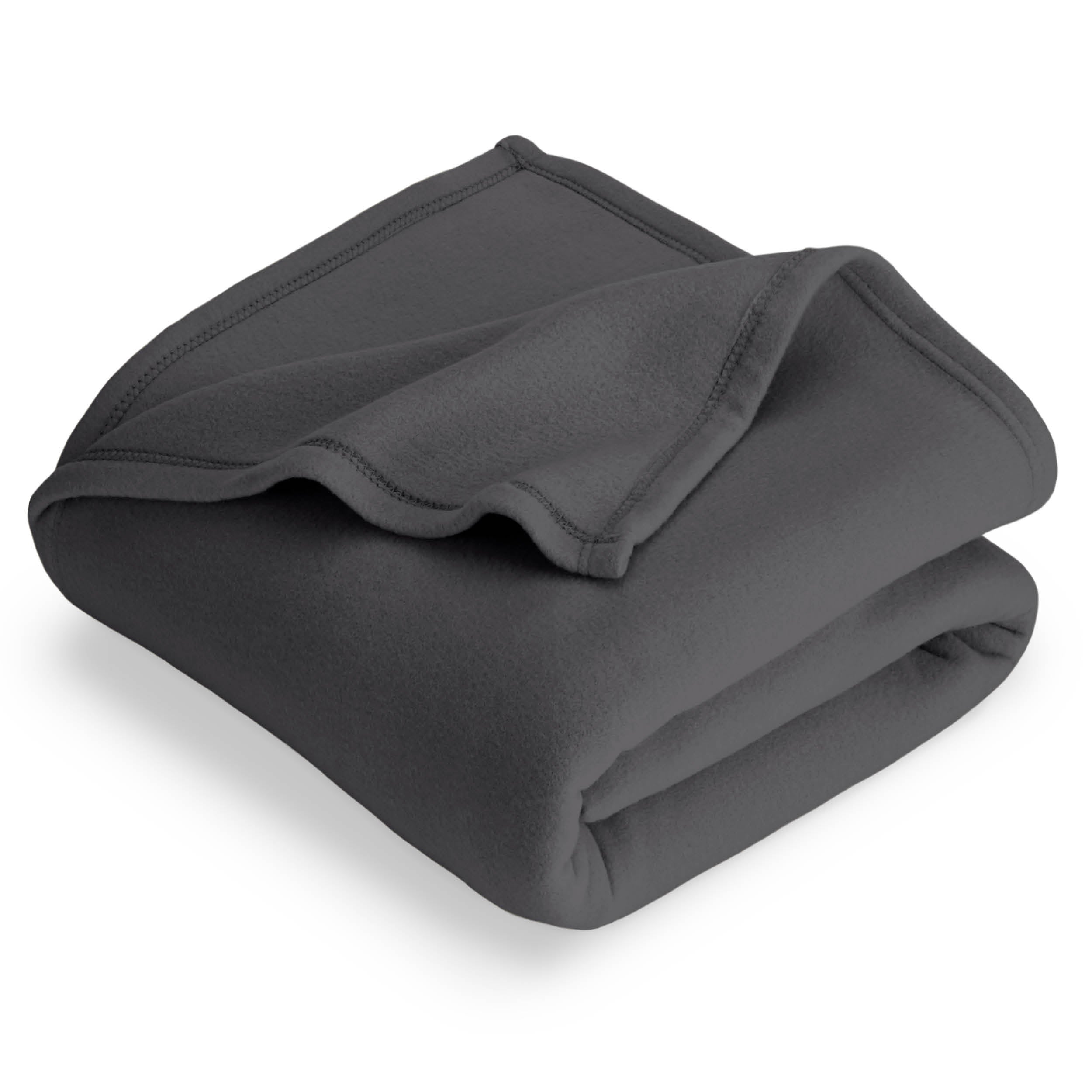 A  polar fleece blanket folded neatly