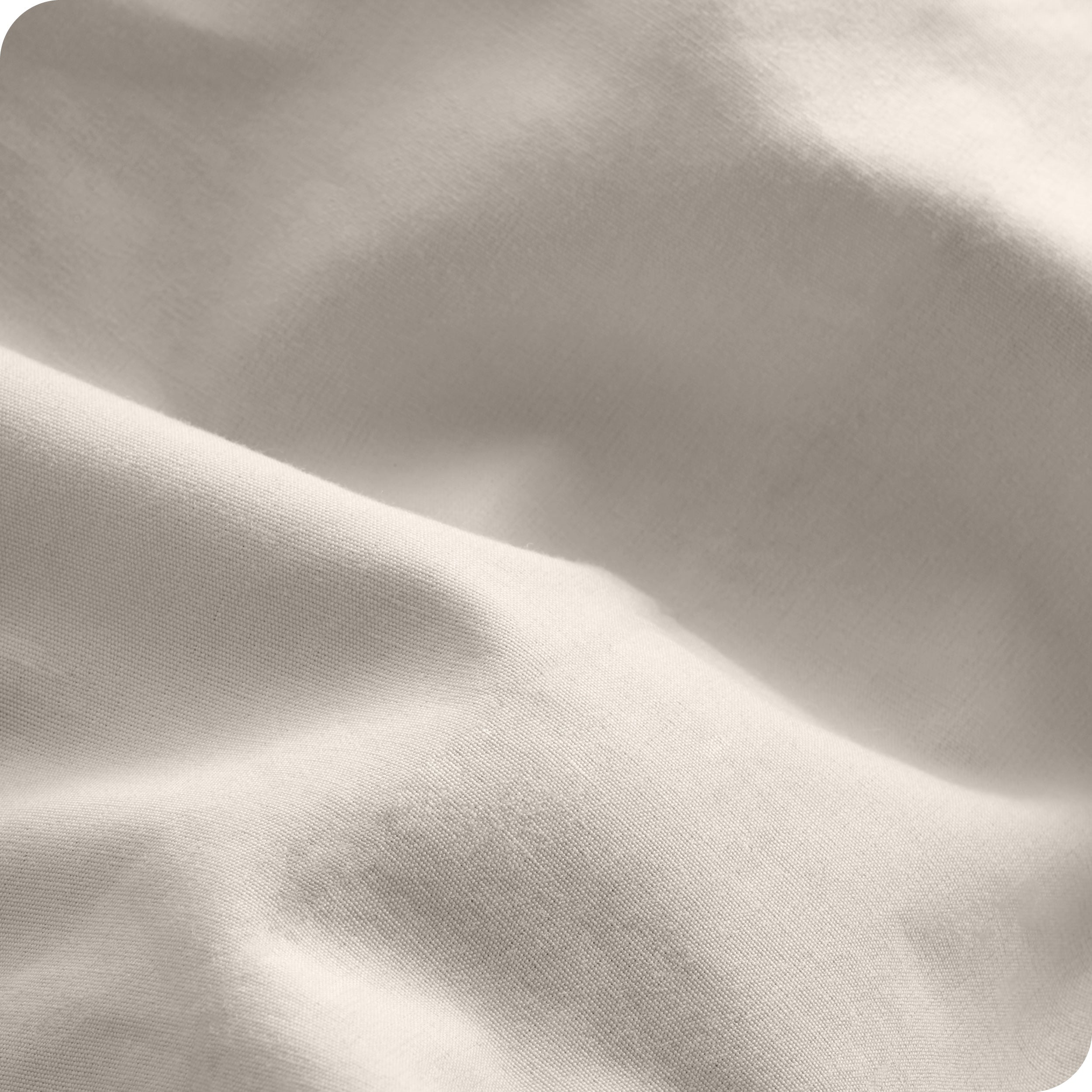 Close up of the percale pillowcase fabric