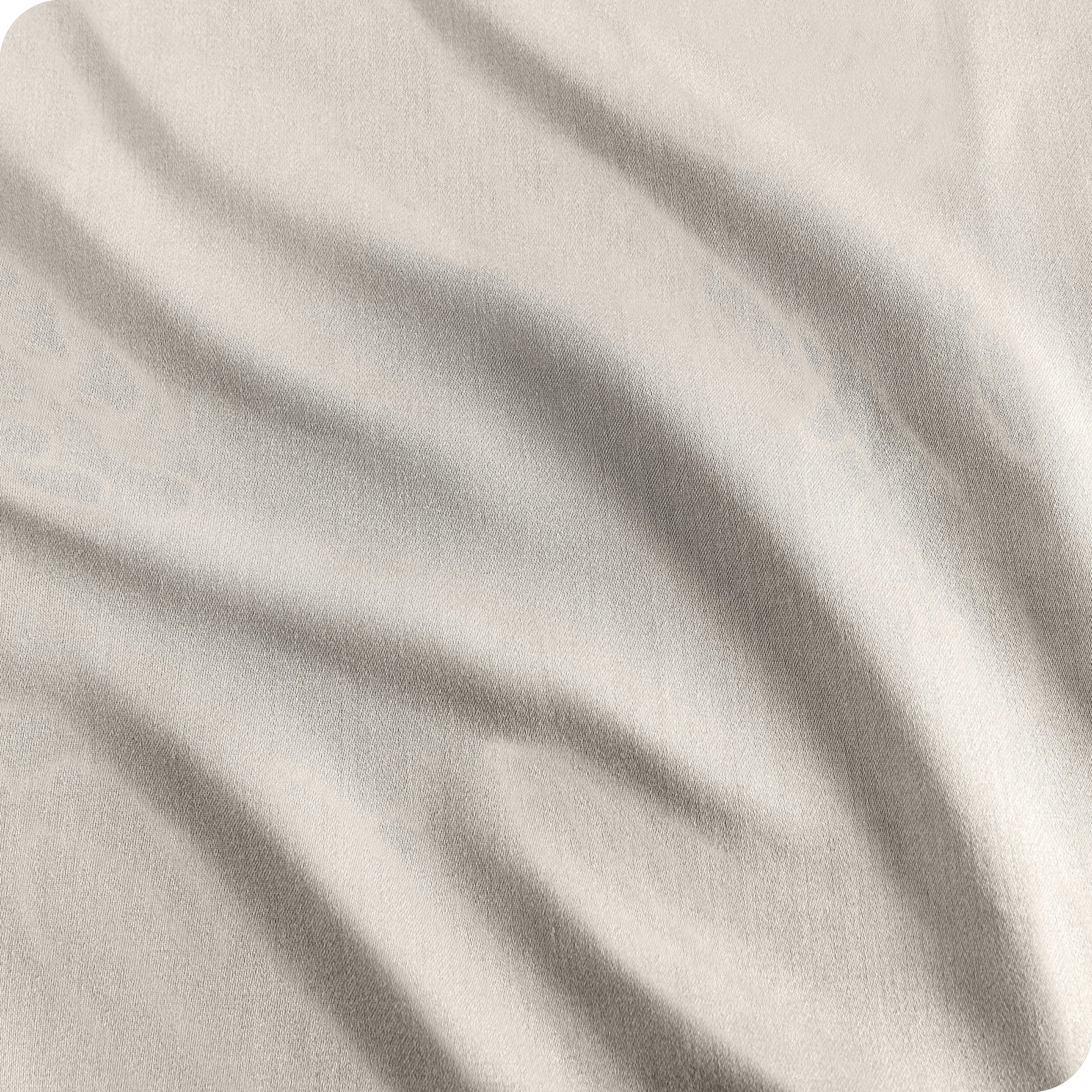 Close up of the sateen pillowcase set fabric
