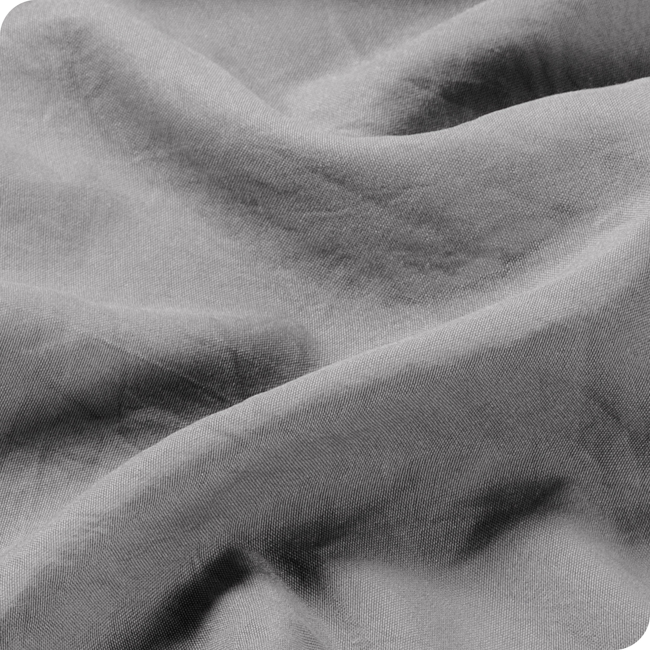 Close up of the washed sheet fabric
