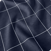 Close up of a microfiber sheet to show material and pattern. 