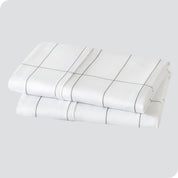 Two pillowcases folded and stacked