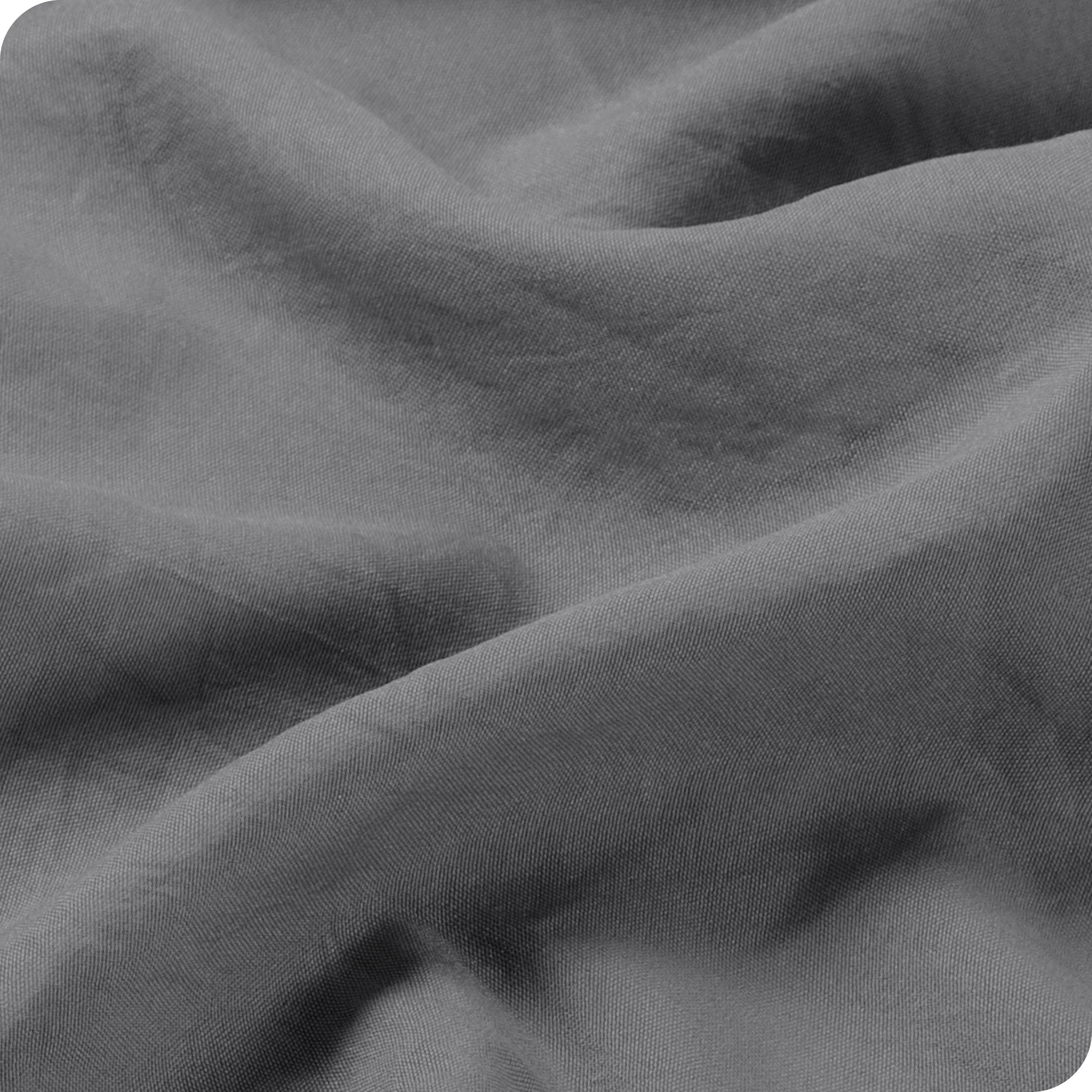 Close up of the washed sheet fabric