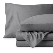 Washed sheet set folded