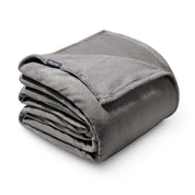 A giant microplush blanket folded