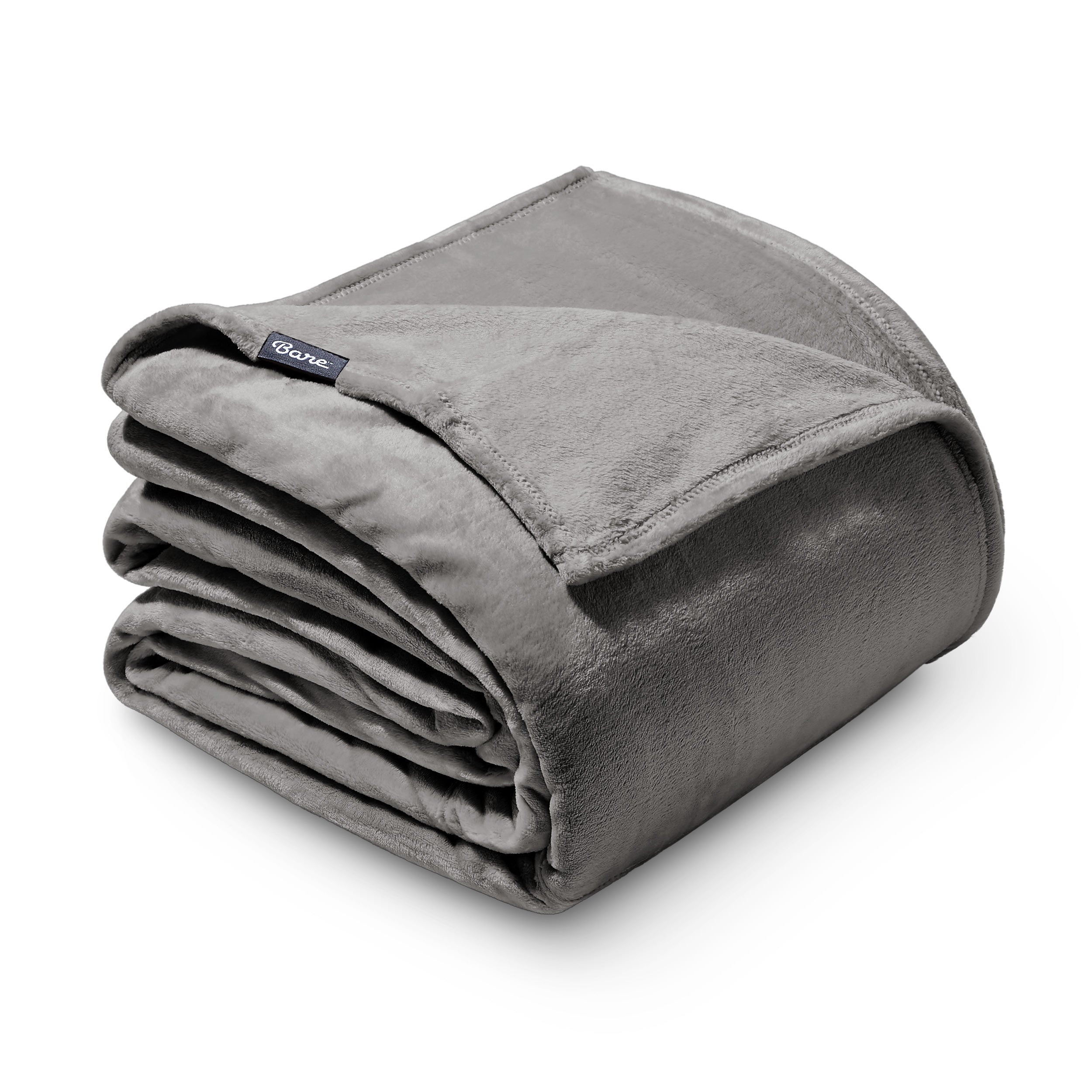 A giant microplush blanket folded