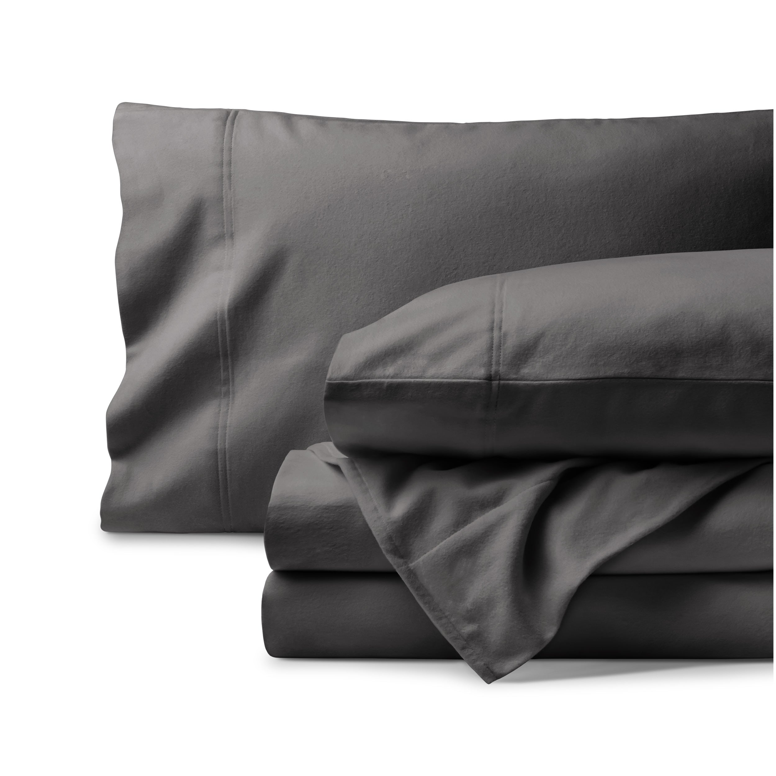 Grey sheet set folded and stacked