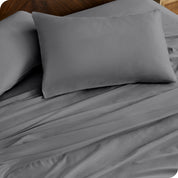 Close up of matching pillowcases and sheets