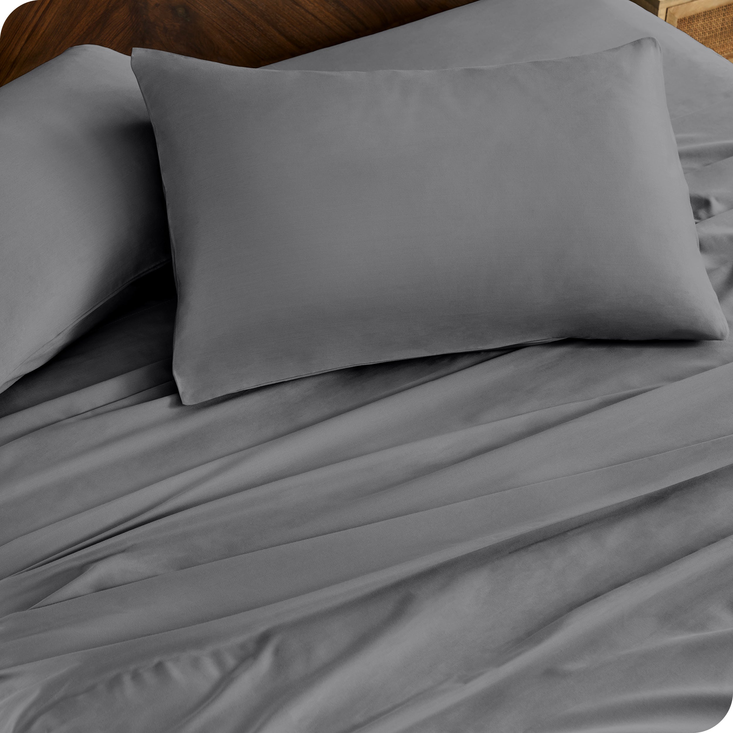 Close up of matching pillowcases and sheets