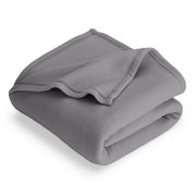 A  polar fleece blanket folded neatly