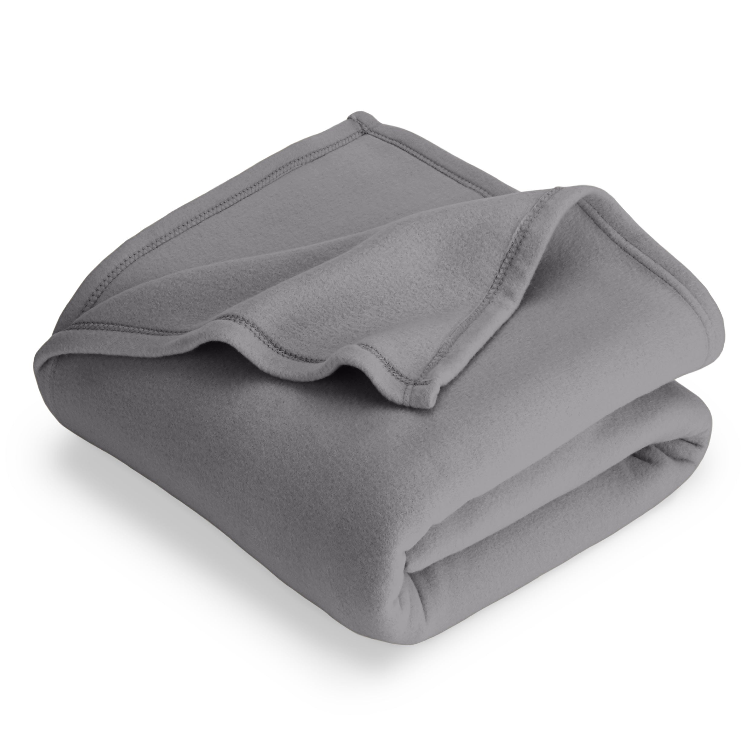 A  polar fleece blanket folded neatly