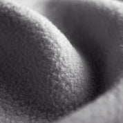 Close up showing the texture of the polar fleece blanket