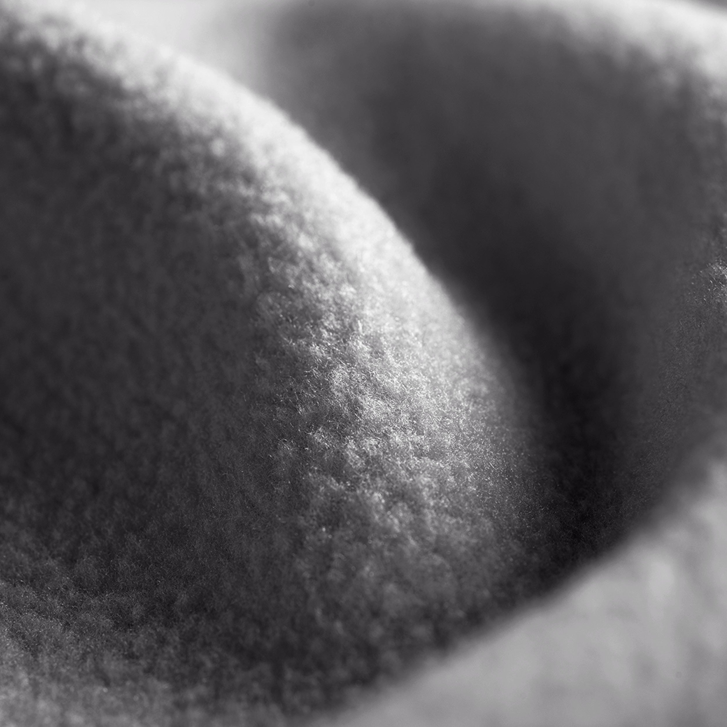Close up showing the texture of the polar fleece blanket