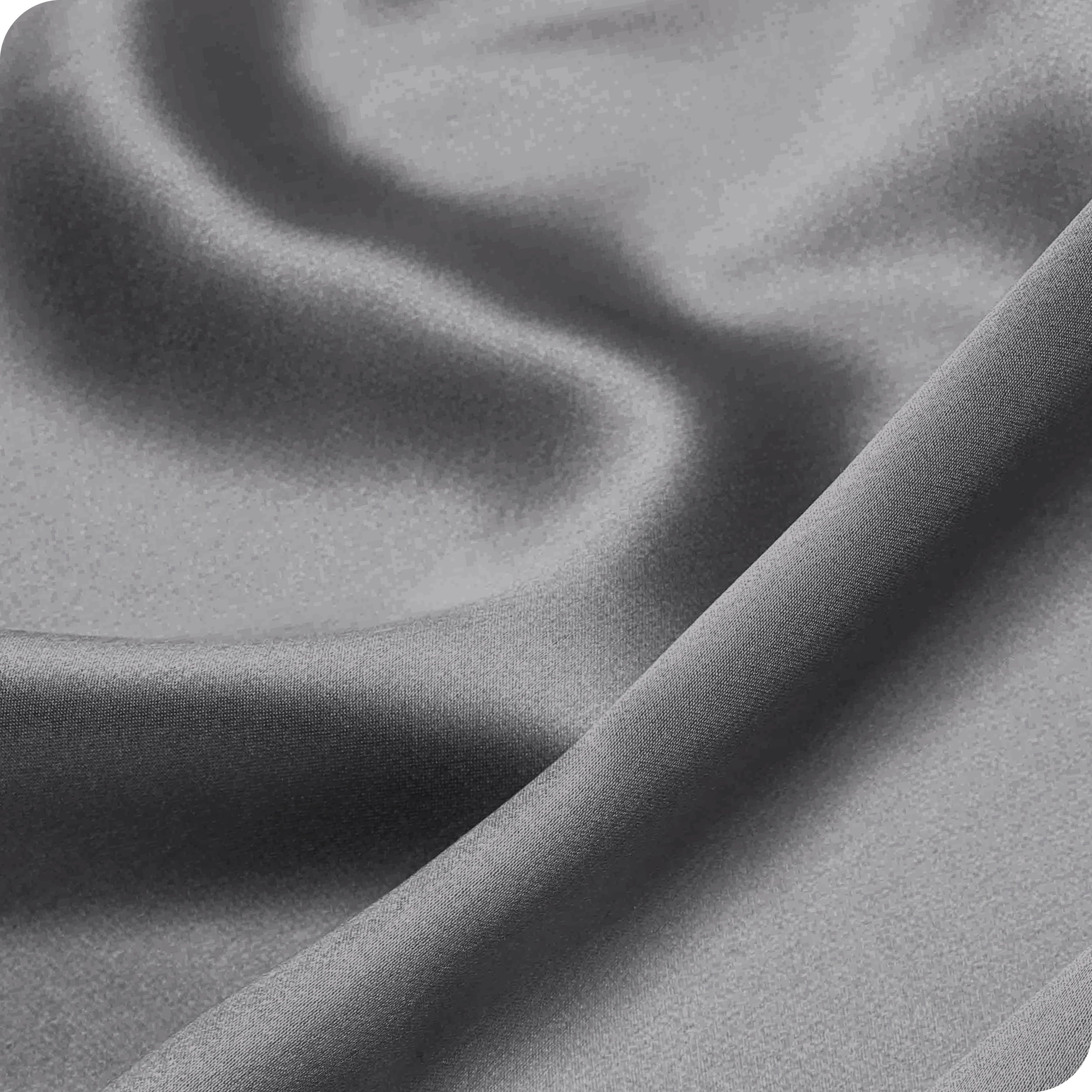 Close up of poly satin pillowcase fabric