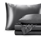 Satin sheets folded and stacked