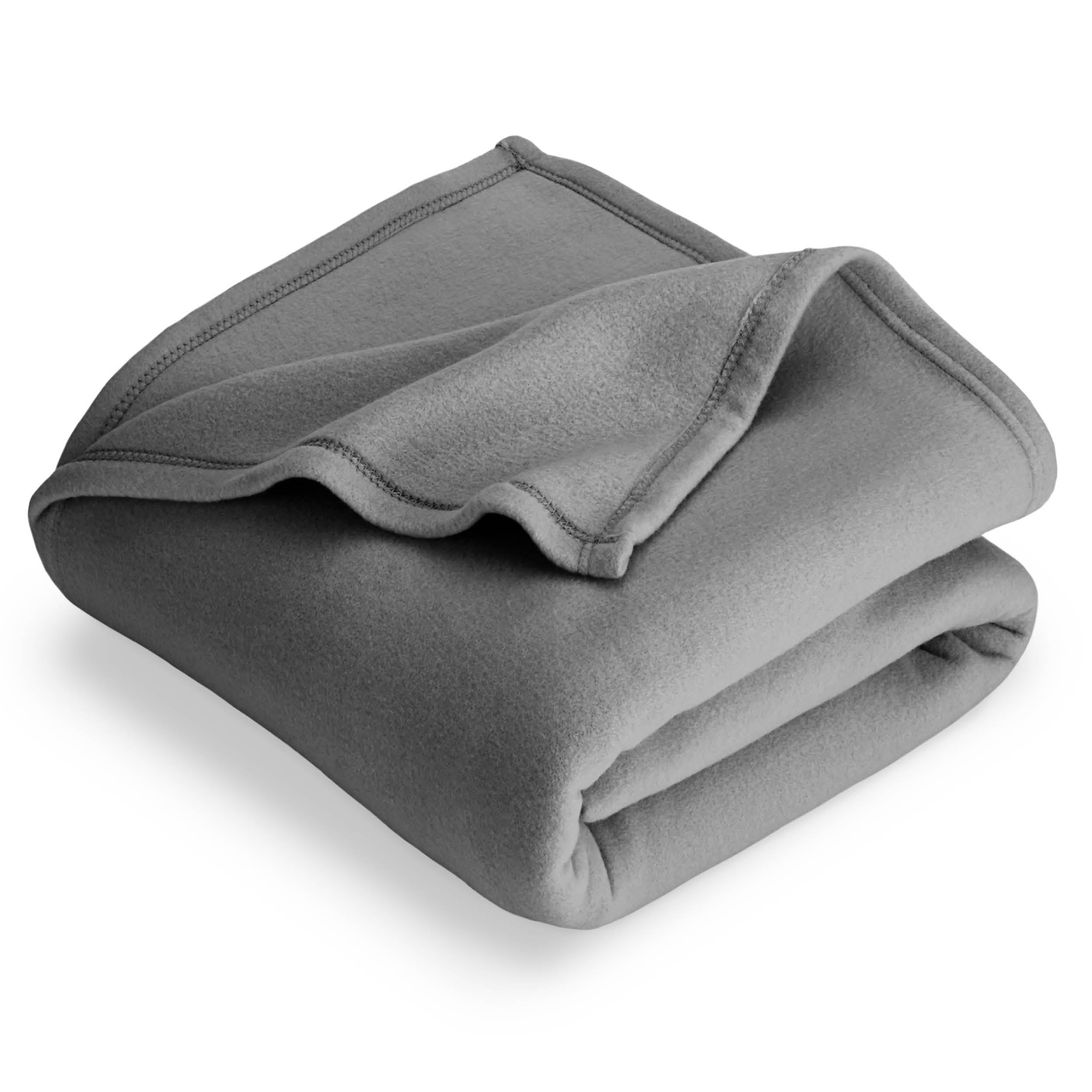 A  polar fleece blanket folded neatly