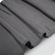 Close up of the polyester bed skirt material